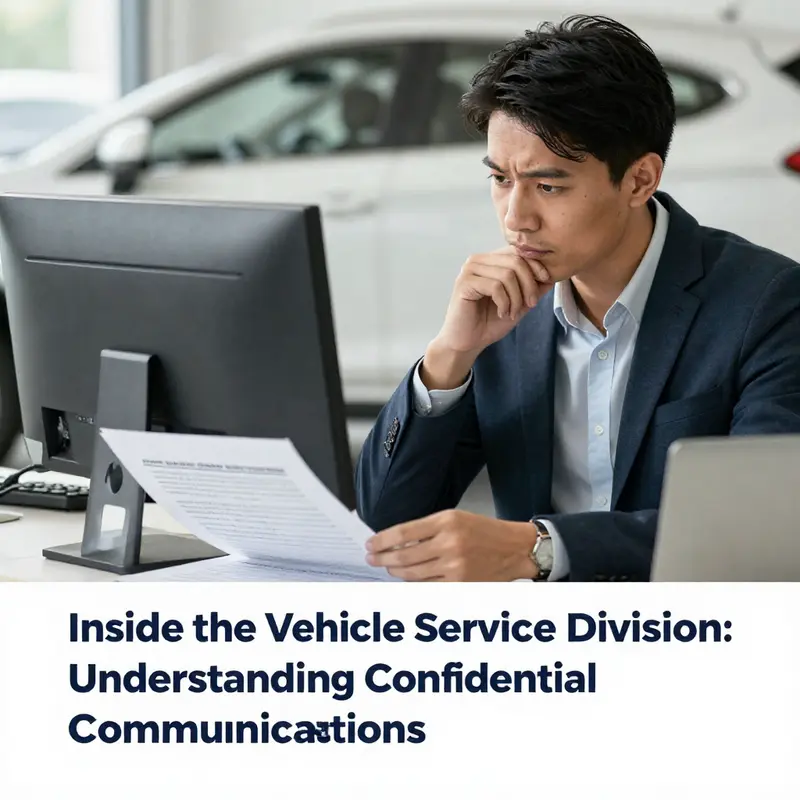 An abstract visual emphasizing the confidentiality of vehicle service communications.