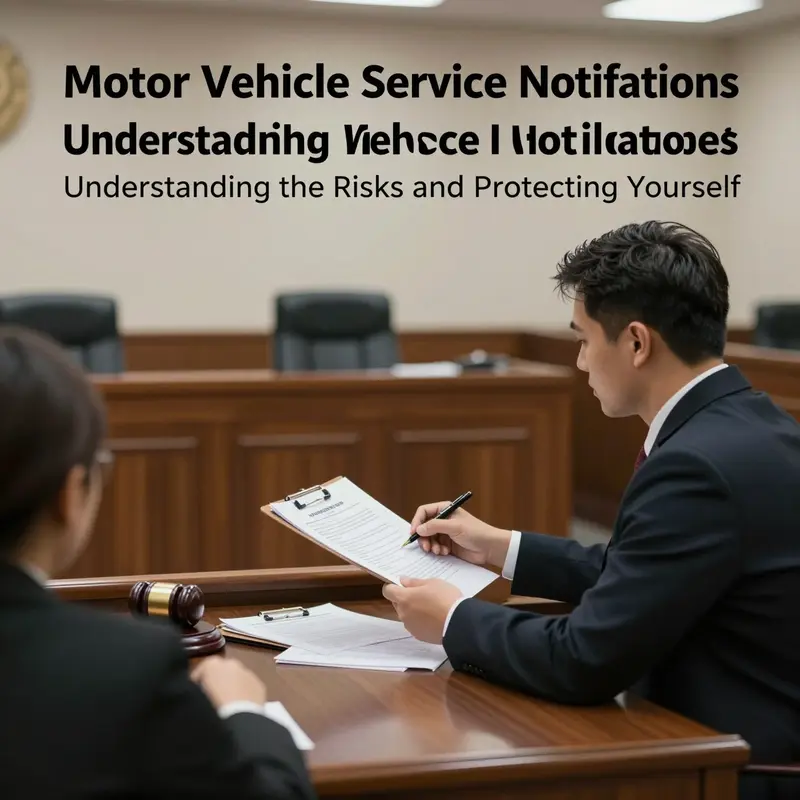 A car owner analyzing a suspicious service notification, highlighting the importance of awareness.