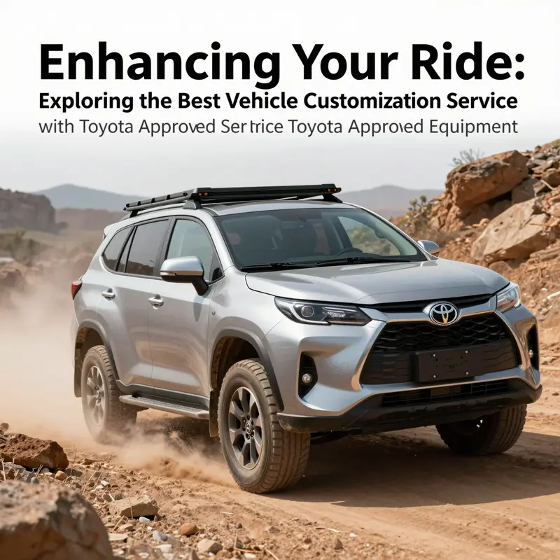 Showcasing Toyota-approved accessories that enhance functionality and style.