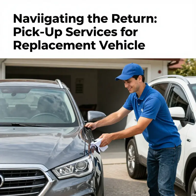 A rental car representative collecting a vehicle—a glimpse of convenient pick-up services offered to clients.