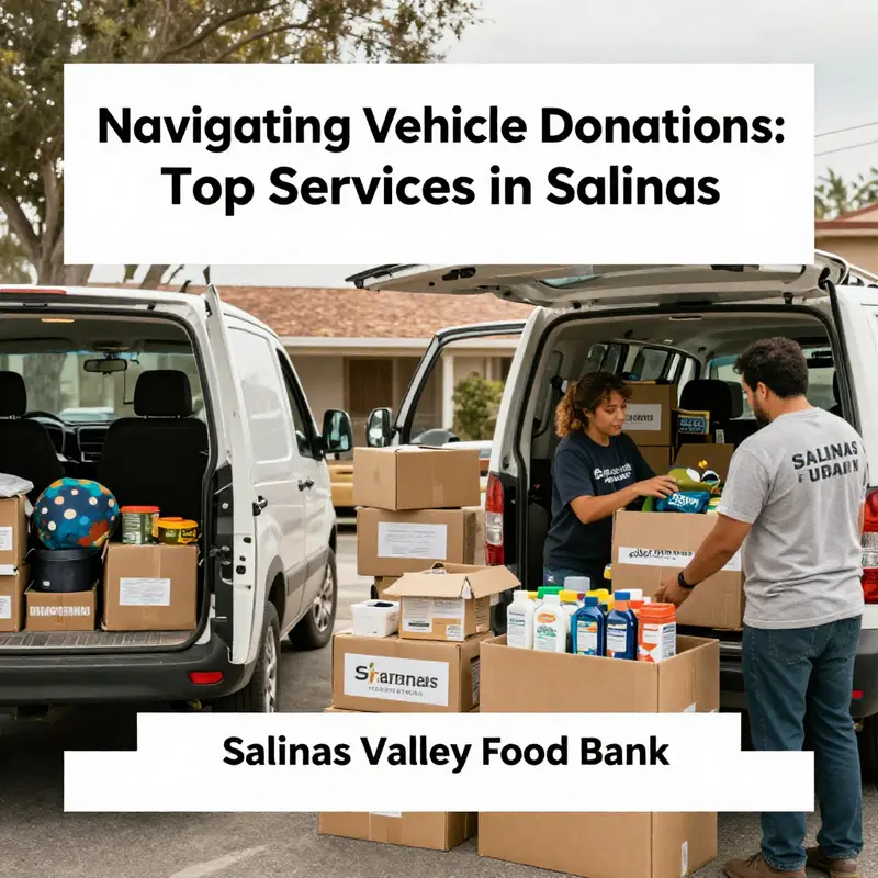 Volunteers at Salinas Valley Food Bank actively engaging with vehicle donors to support food distribution initiatives.