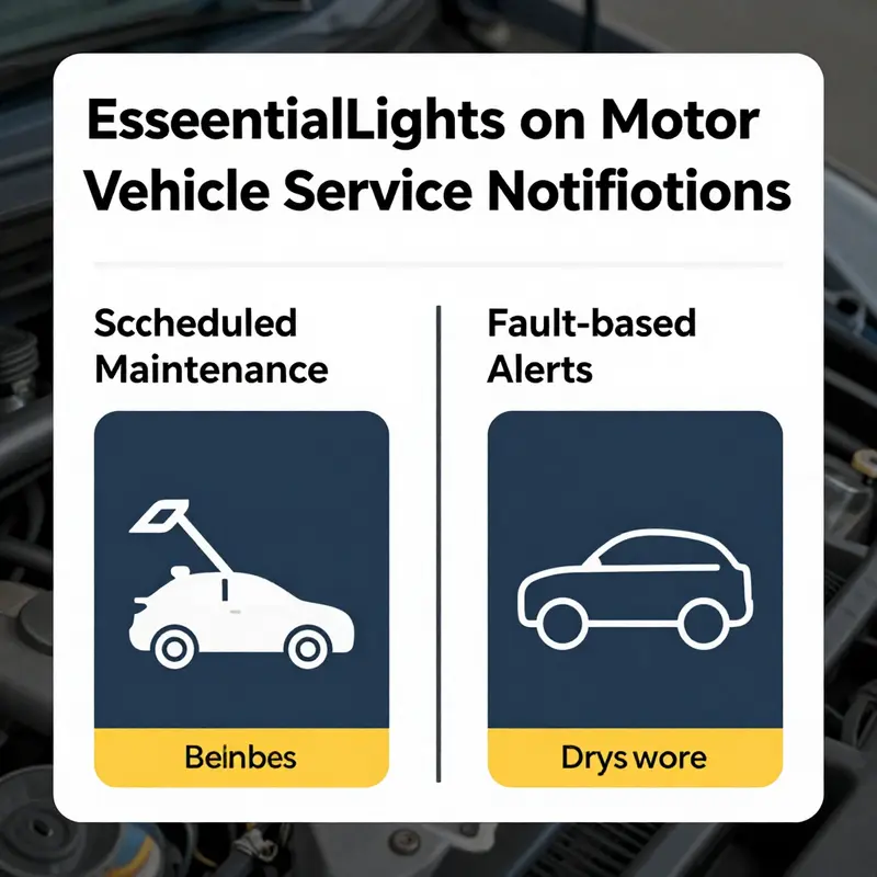 Modern dashboard displaying service notifications, essential for vehicle maintenance awareness.