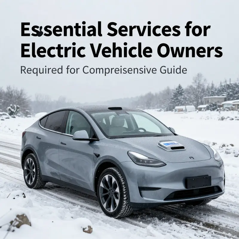 Technicians inspecting the battery and powertrain of an electric vehicle in a modern workshop.