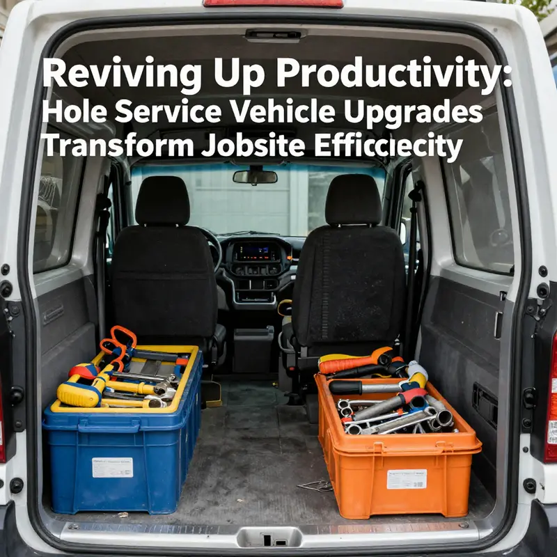 The efficient interior of an upgraded service vehicle demonstrates better organization for increased productivity.