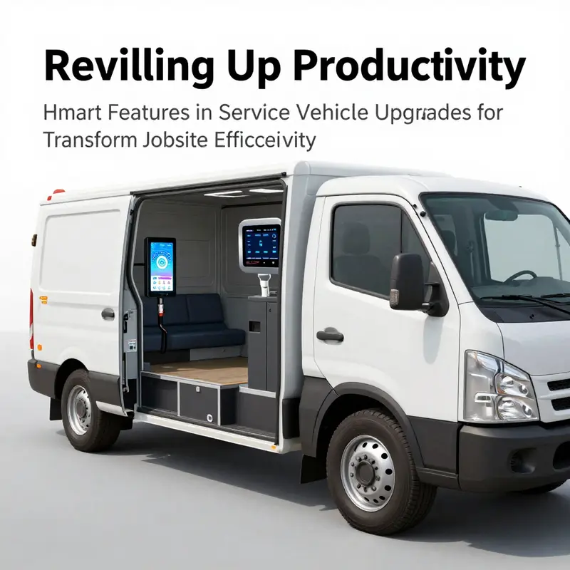 The efficient interior of an upgraded service vehicle demonstrates better organization for increased productivity.