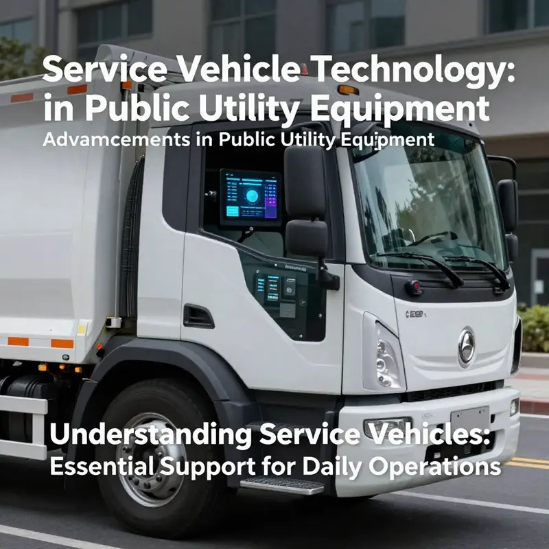 A diverse array of service vehicles that serve essential functions in our communities.