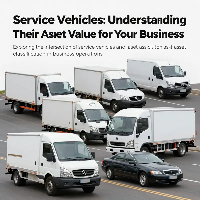 A visually rich collage displaying multiple service vehicles actively engaged in business operations.