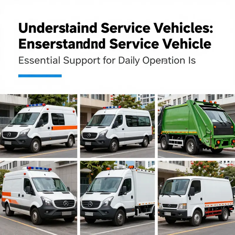 A diverse array of service vehicles that serve essential functions in our communities.