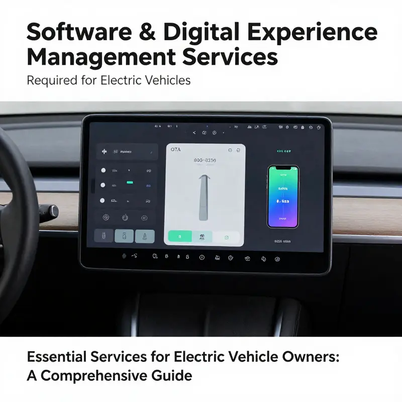 Technicians inspecting the battery and powertrain of an electric vehicle in a modern workshop.