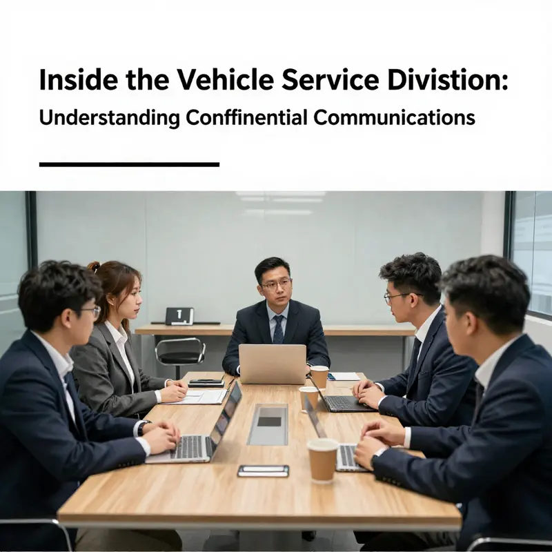 An abstract visual emphasizing the confidentiality of vehicle service communications.