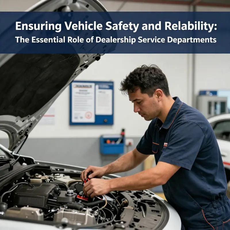 A skilled technician demonstrating their specialized training and certification in a modern dealership service environment.