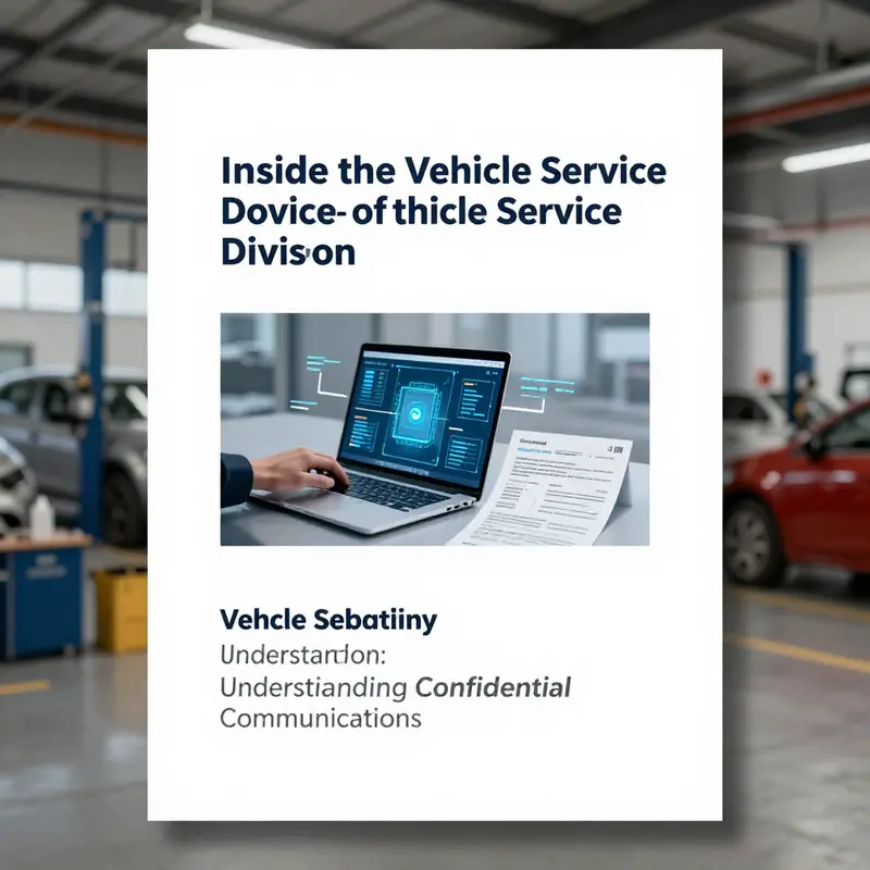An abstract visual emphasizing the confidentiality of vehicle service communications.