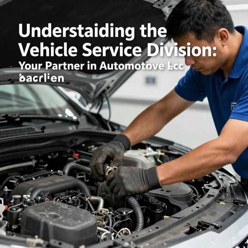 The busy environment of a Vehicle Service Division, emphasizing the dedication to vehicle maintenance and customer satisfaction.