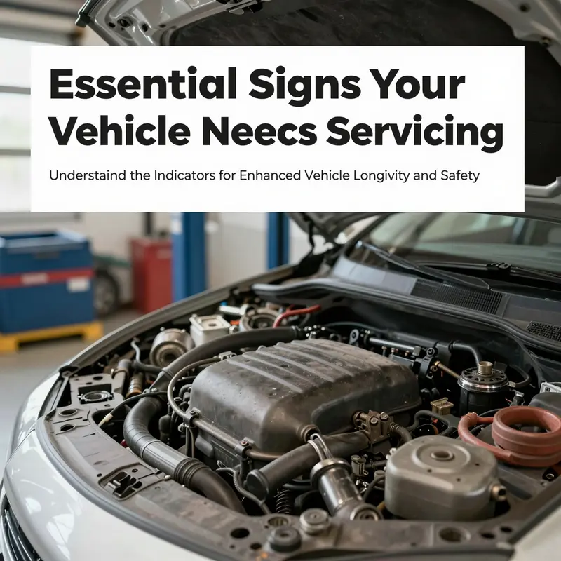 Interior view of a garage equipped for vehicle servicing, showcasing tools, car parts, and a well-kept vehicle.