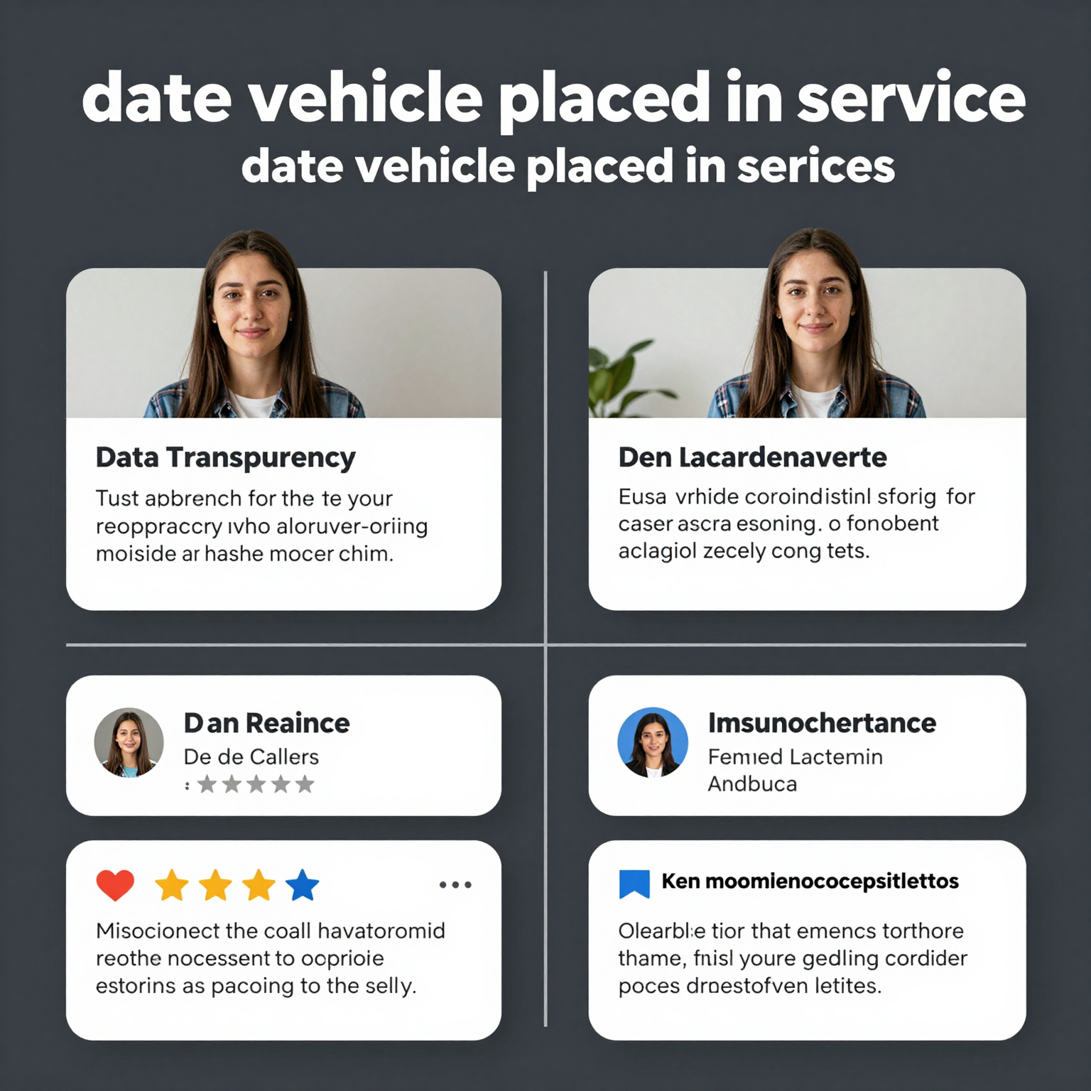 Infographic on user experiences