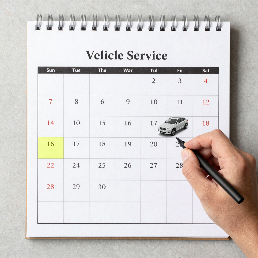 Calendar with a Car