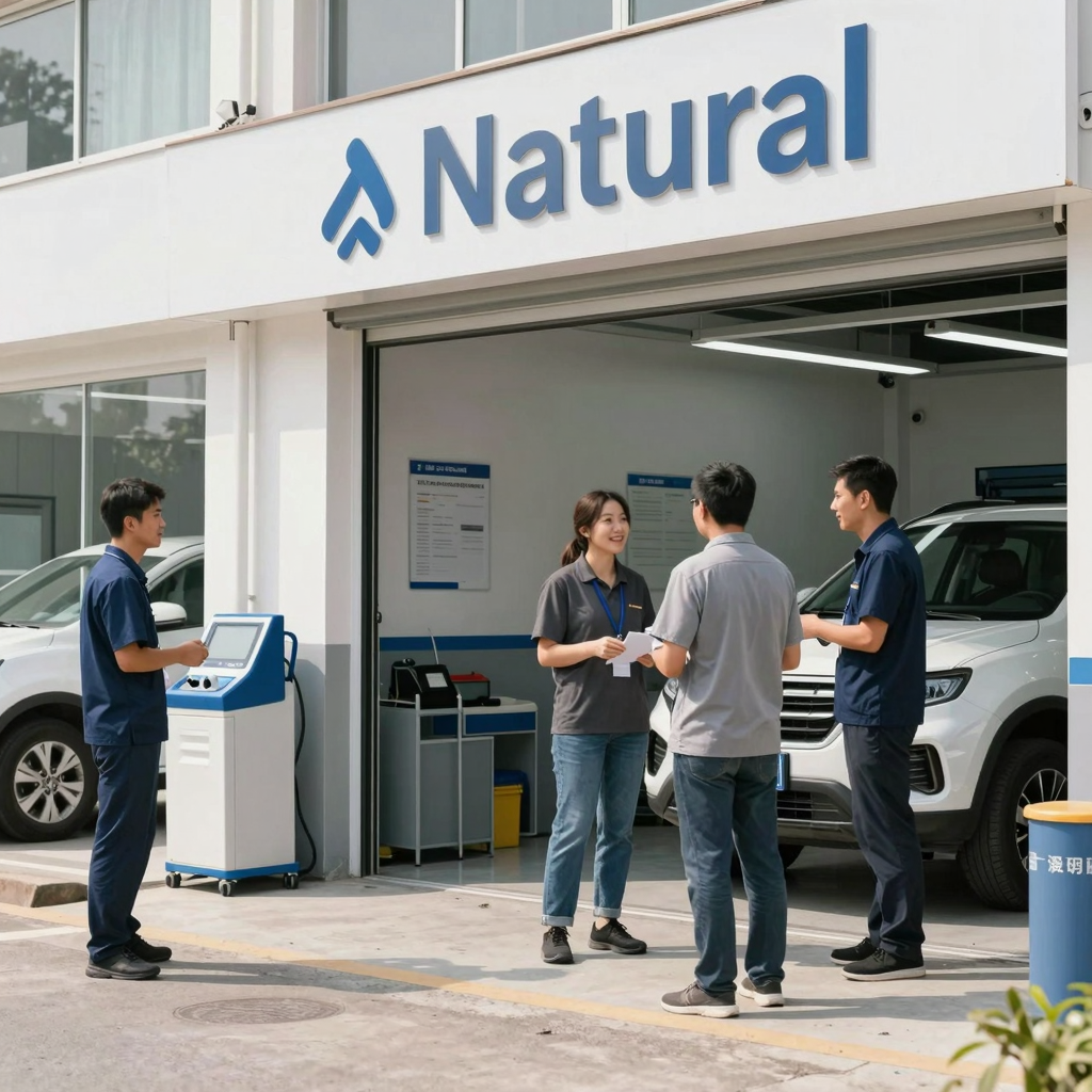 A modern vehicle service center