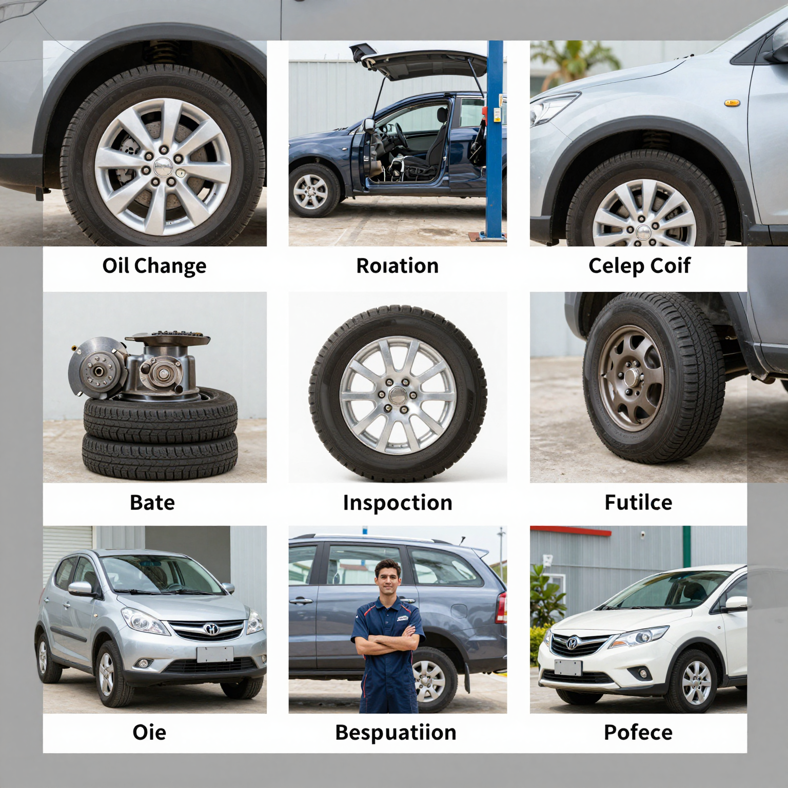 Various Vehicle Service Types