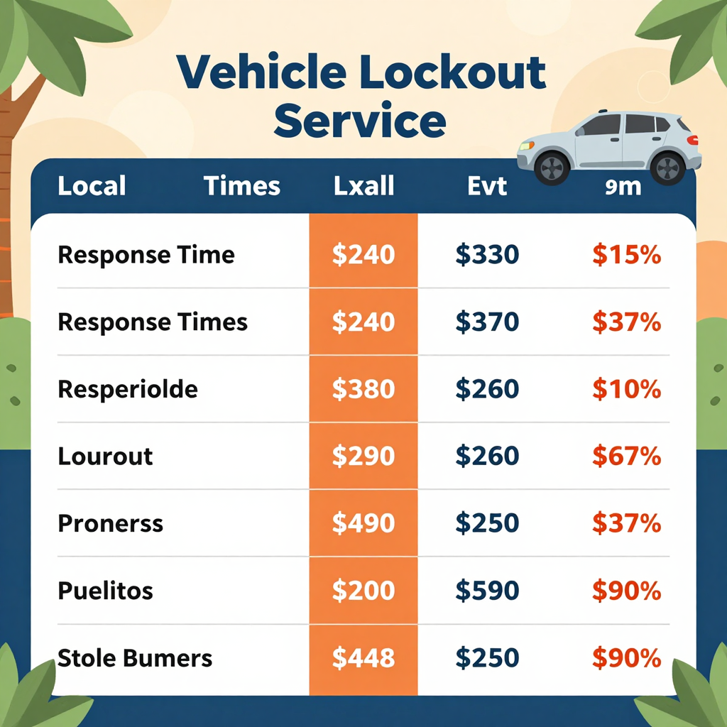Vehicle Lockout Services Comparison