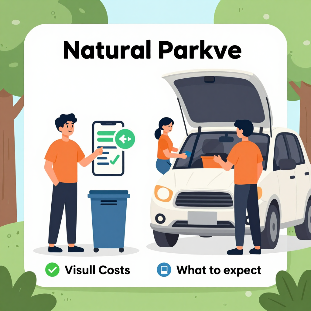 Vehicle service pickup process illustration