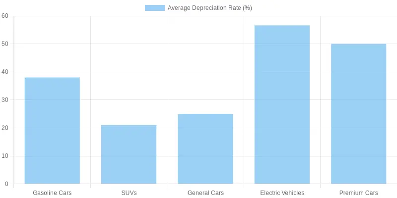 Average Vehicle Depreciation Rates Over 5 Years