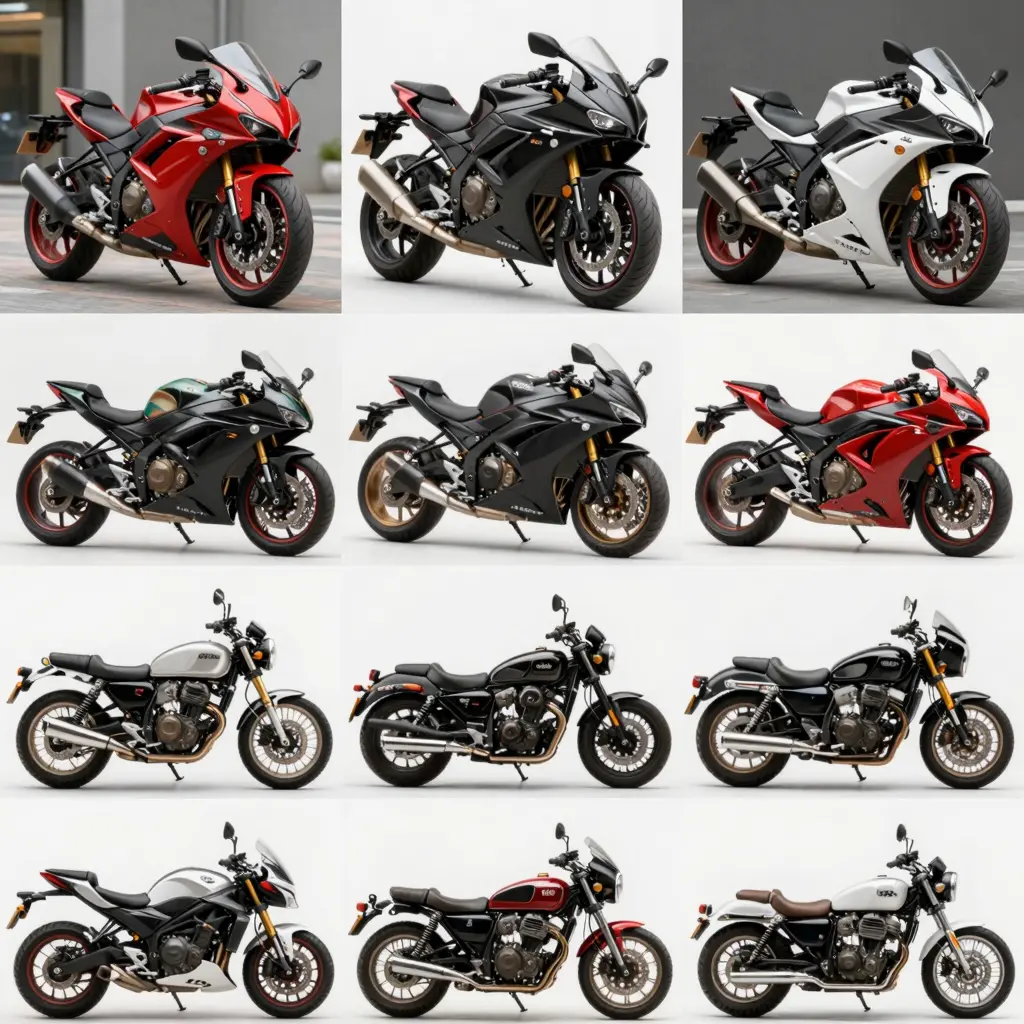 Various Motorcycle Fairing Styles