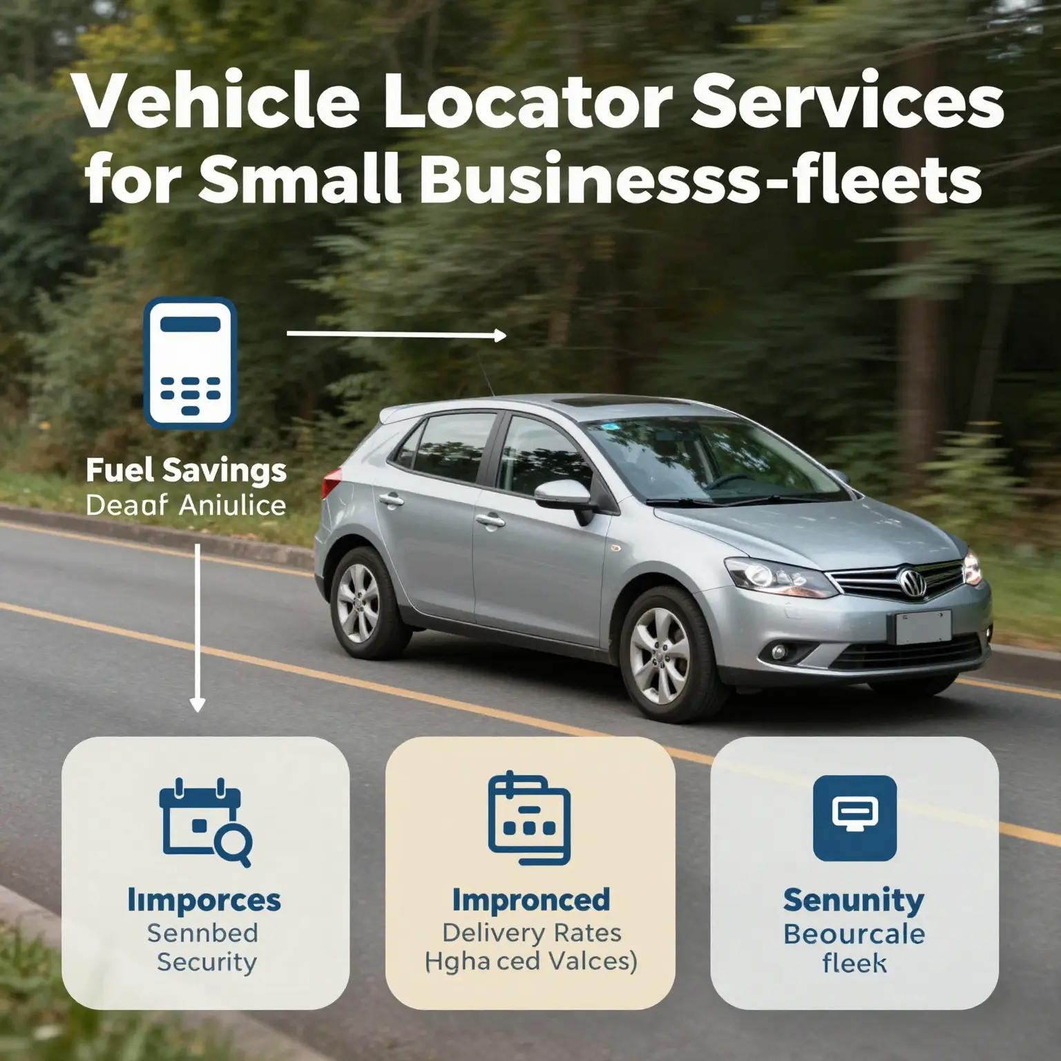 Infographic illustrating benefits of vehicle locator services