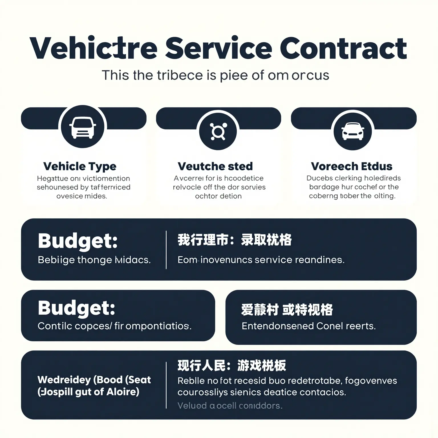 Criteria for Choosing a Vehicle Service Contract