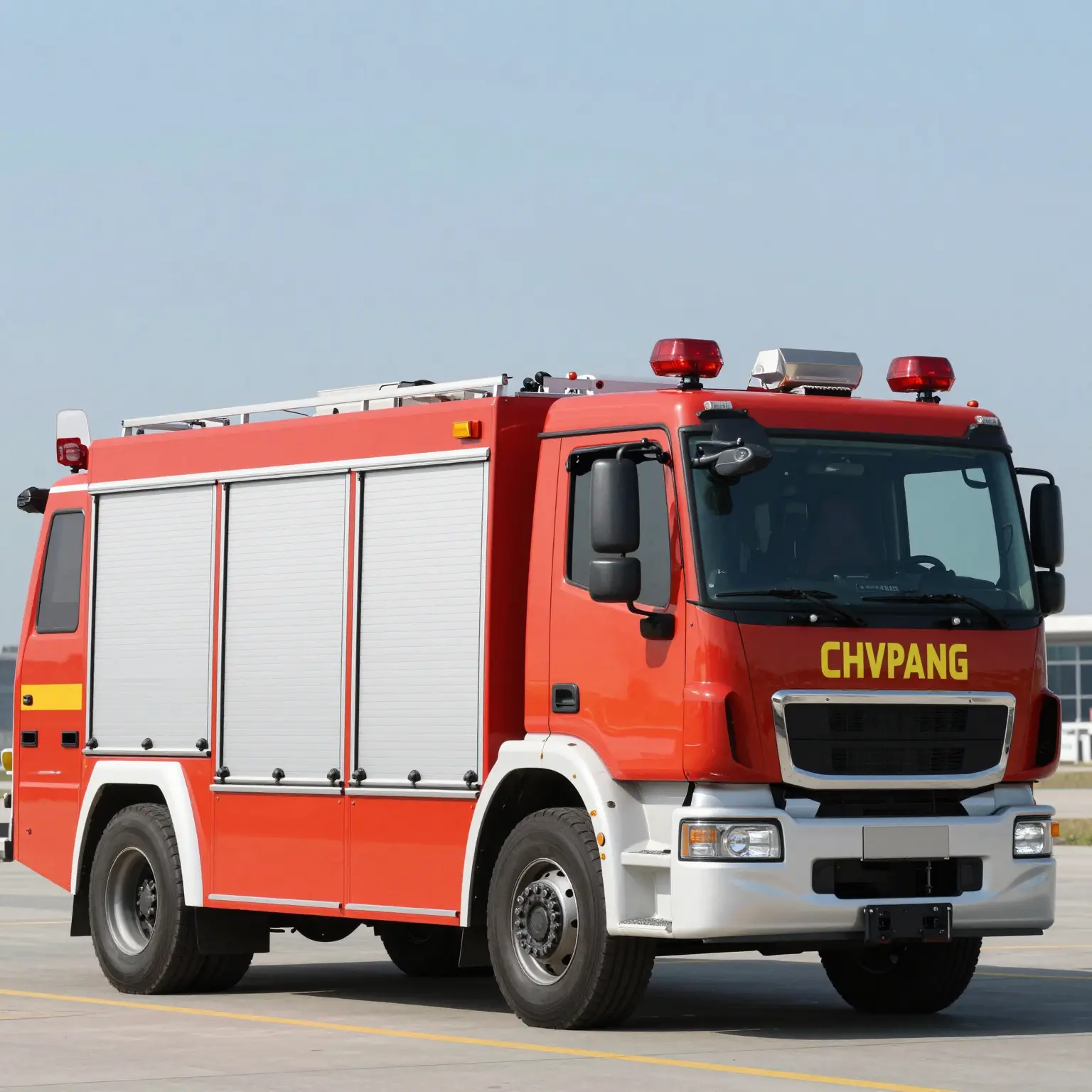 Modern Airport Fire Truck