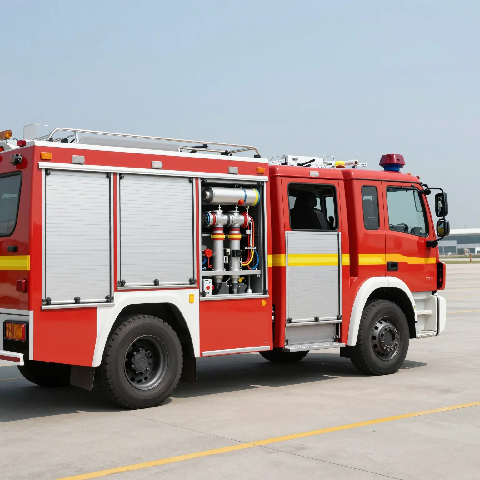 Modern Airport Fire Truck