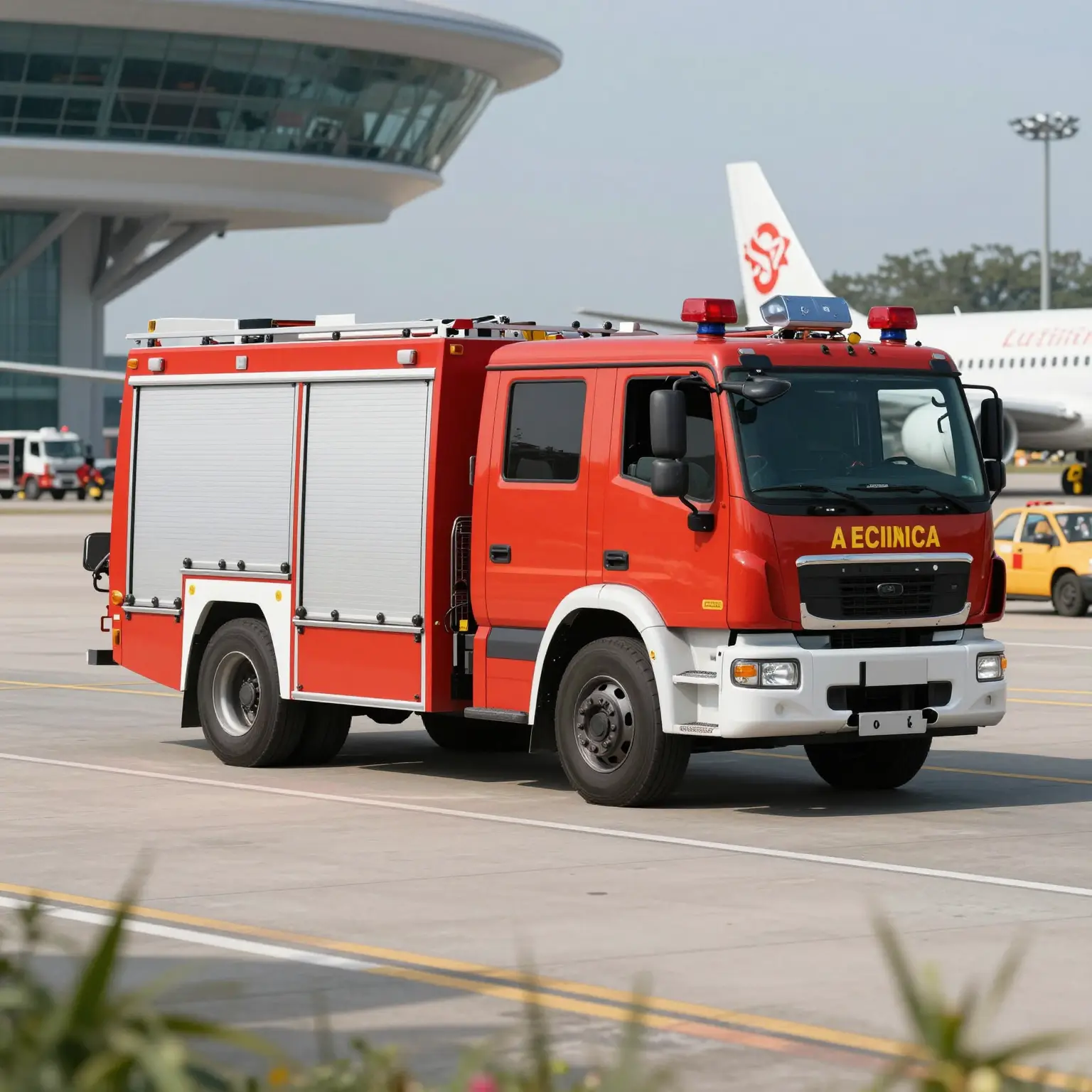 Airport Fire Truck in Action