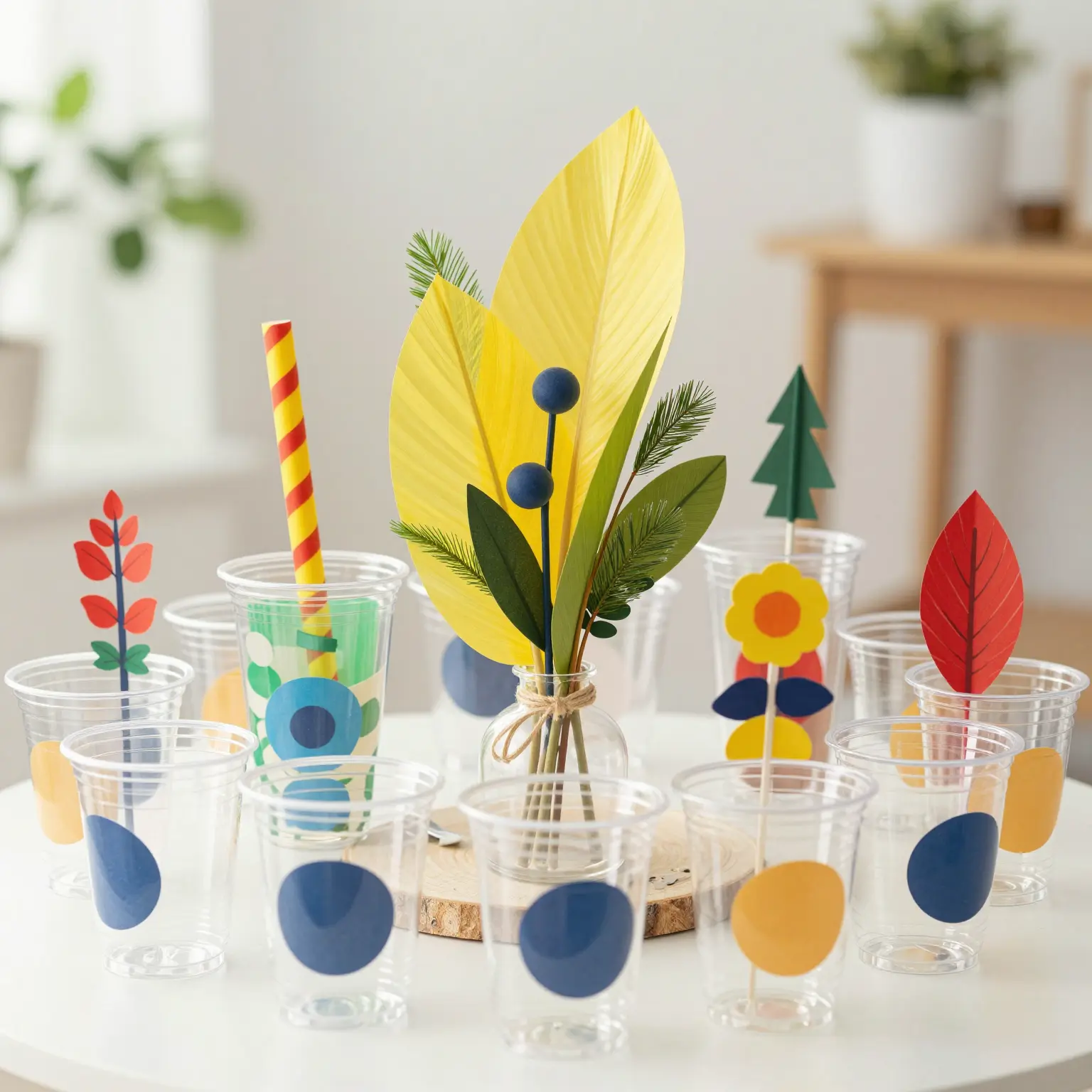 Colorful Plastic Cup Crafts