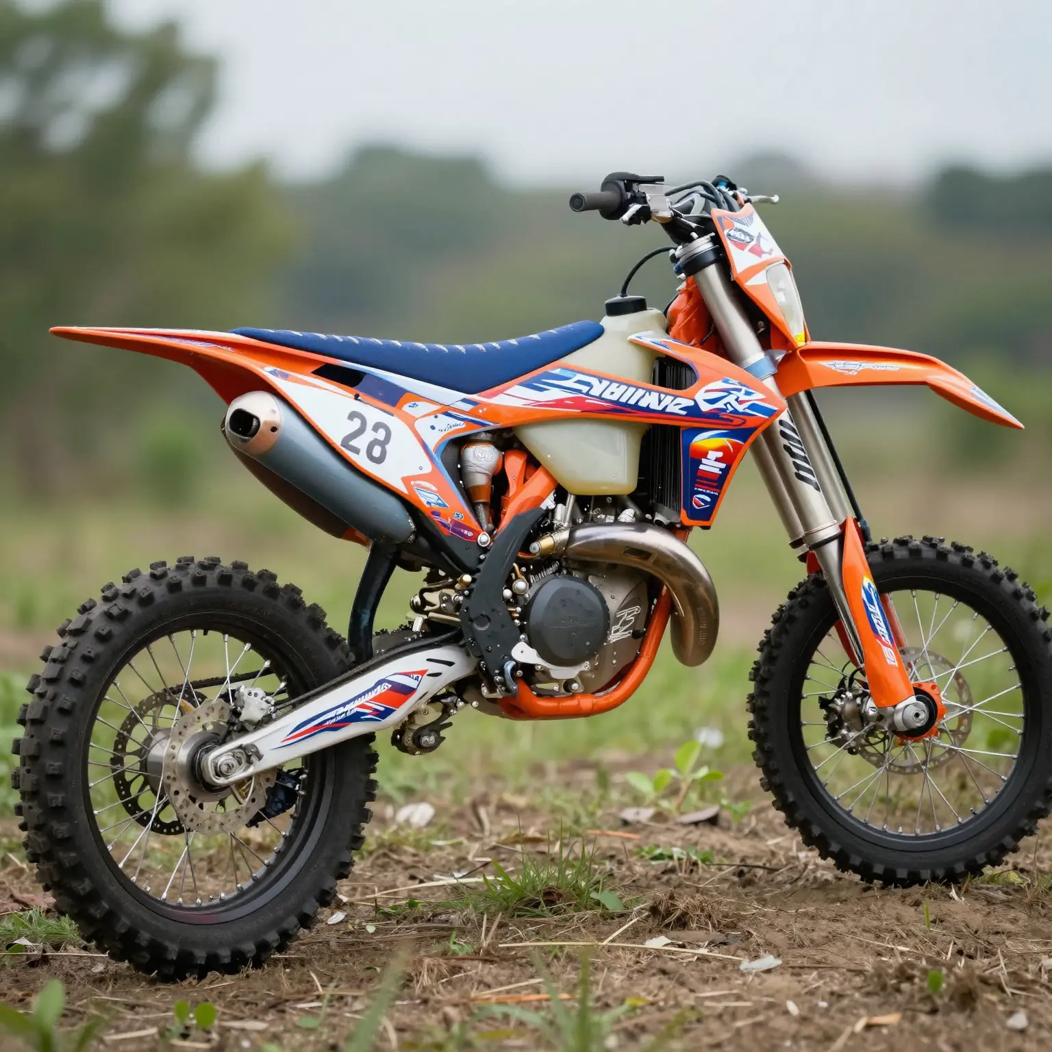 Dirt Bike with Graphics Kits