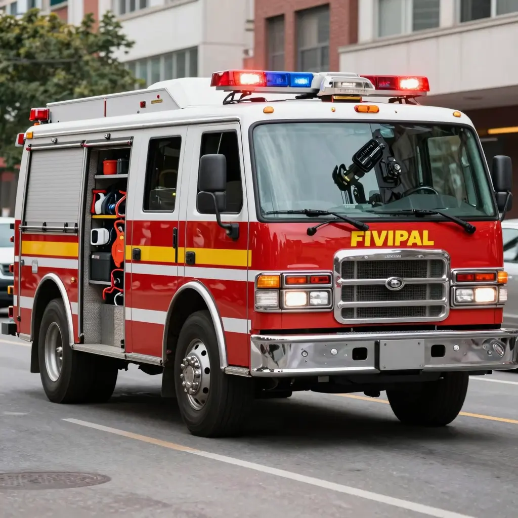 Fire Chief Car in Action
