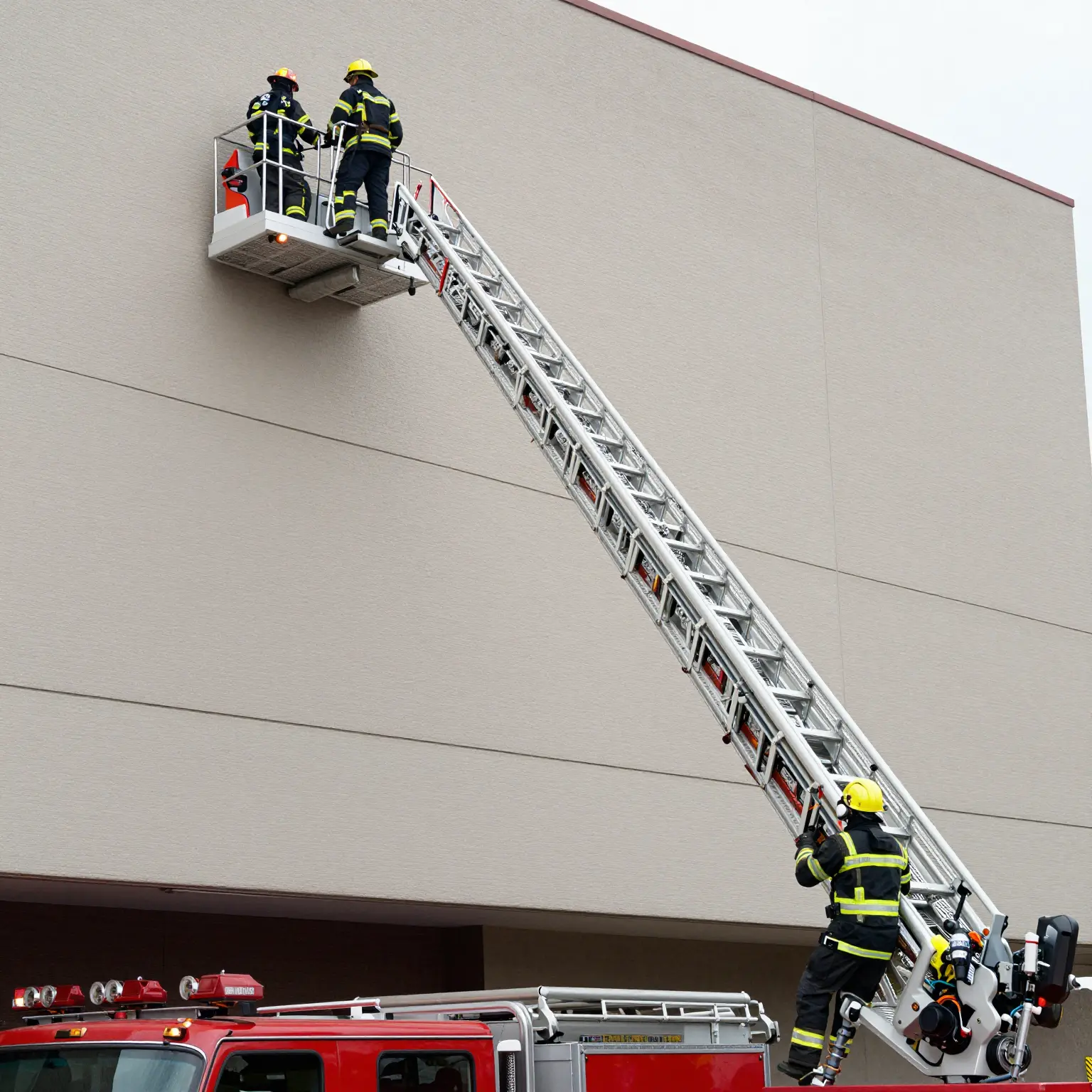 Fire Truck Ladder in Action