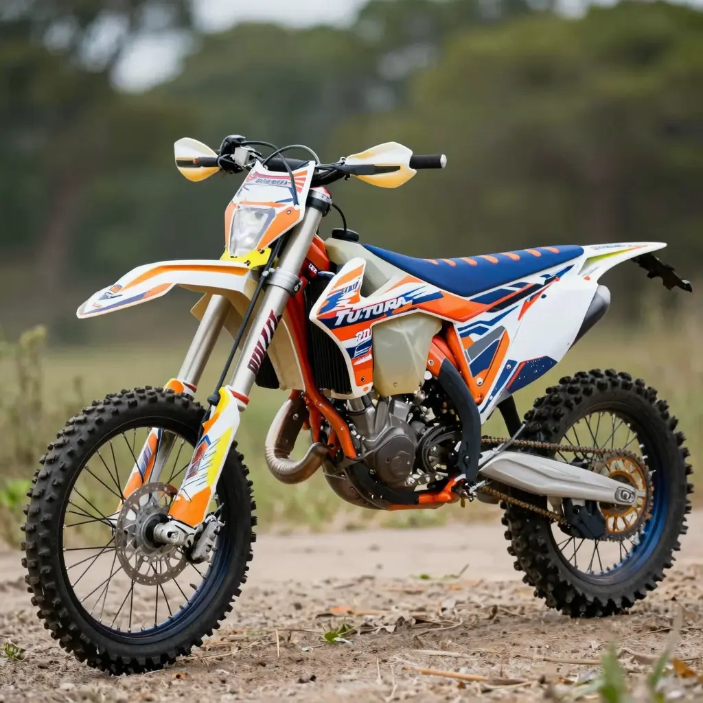 Vibrant Dirt Bike Graphics