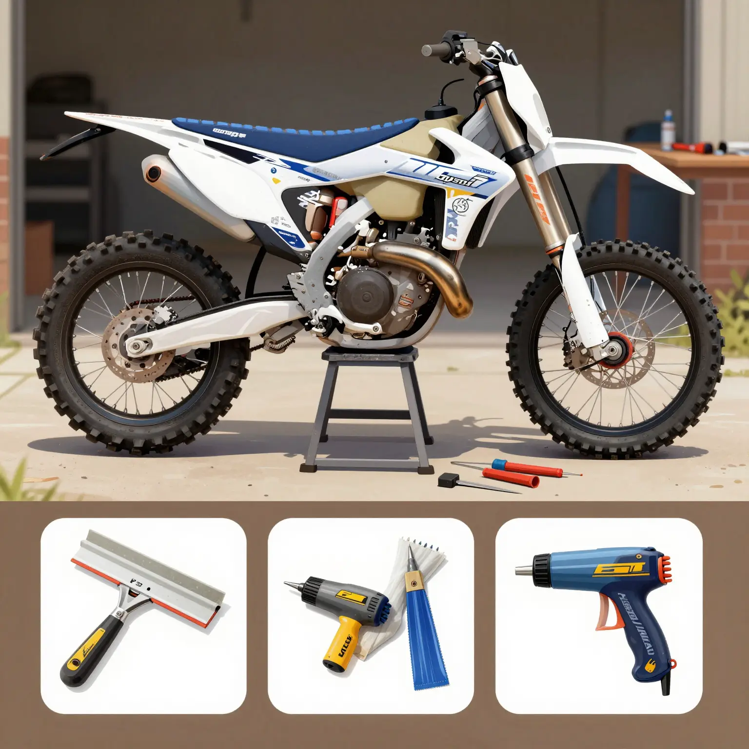 Applying Dirt Bike Graphics
