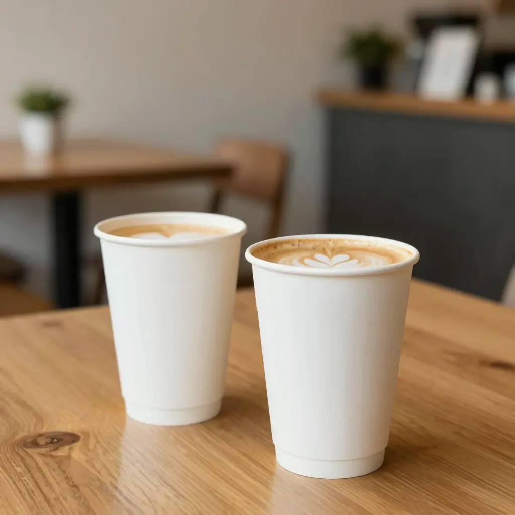 White Paper Cups for Hot Drinks
