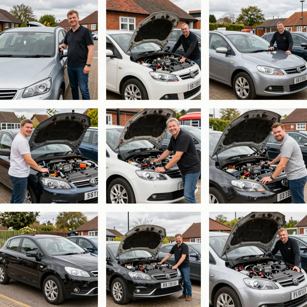 Happy Customers with their Vehicles